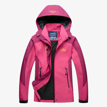 Veste Randonnée Femme Coupe-Vent Imperméable Outdoor