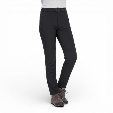 Pantalon Randonnée Polaire Femme Hiver Chaud Imperméable et Coupe-Vent