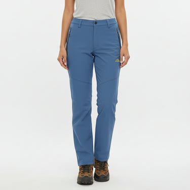 Pantalon de Randonnée Femme Imperméable Doublure Polaire Chaude