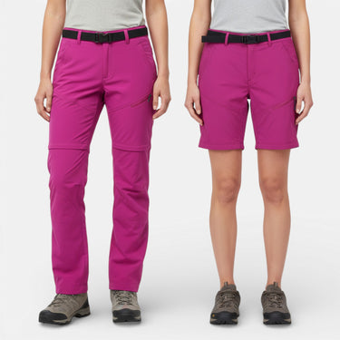 Pantalon Randonnée Femme Convertible Zip Off Séchage Rapide