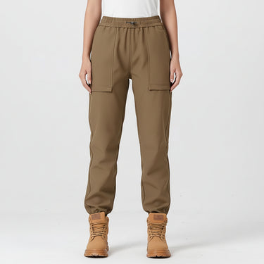 Pantalon Femme Randonnée Grand Froid Imperméable et Doublure Polaire